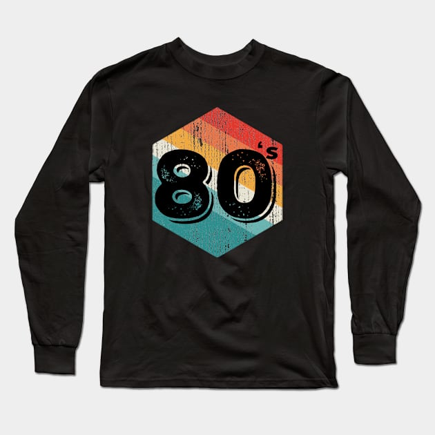 Vintage 1980 Retro Legendary, Birthday Long Sleeve T-Shirt by thexsurgent